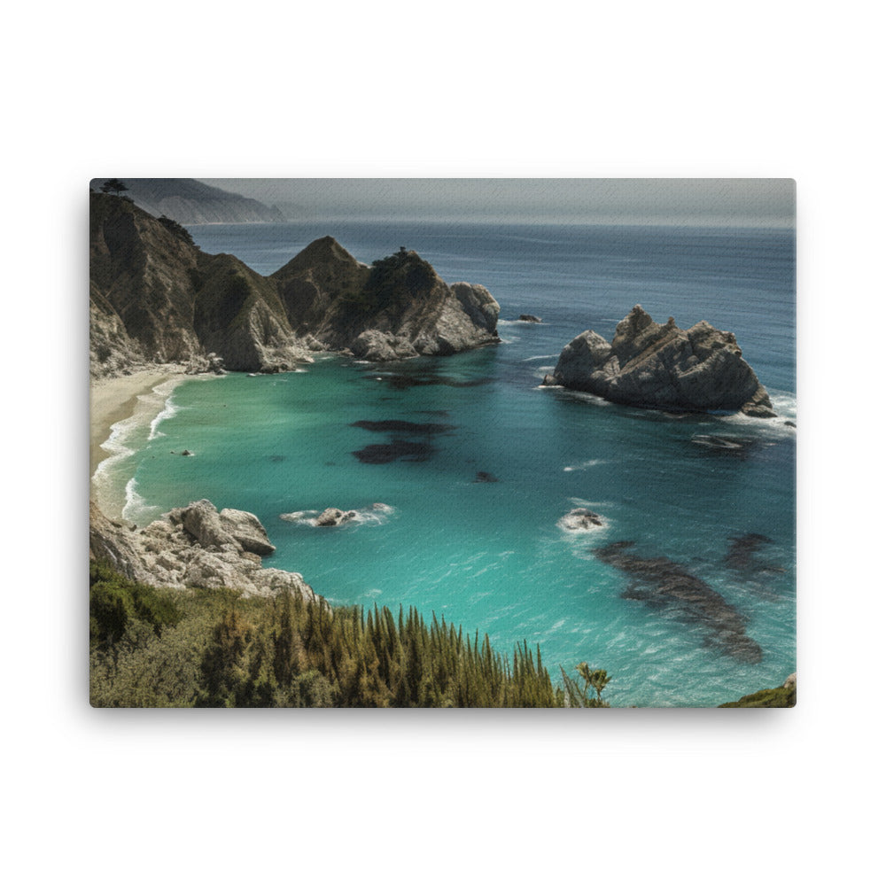 Coastal Majesty of Big Sur canvas - Posterfy.AI