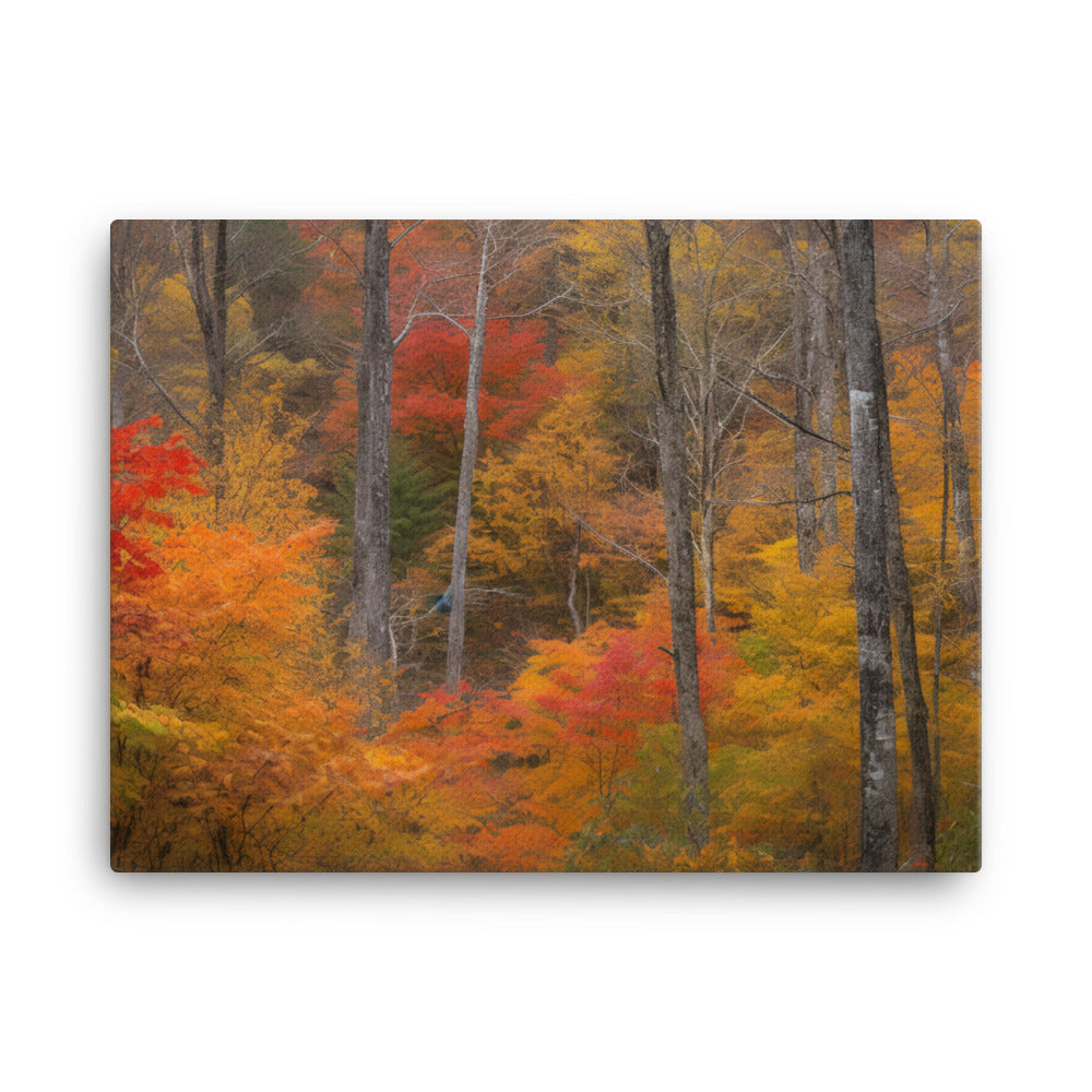 Vibrant Colors of the Great Smoky Mountains canvas - Posterfy.AI