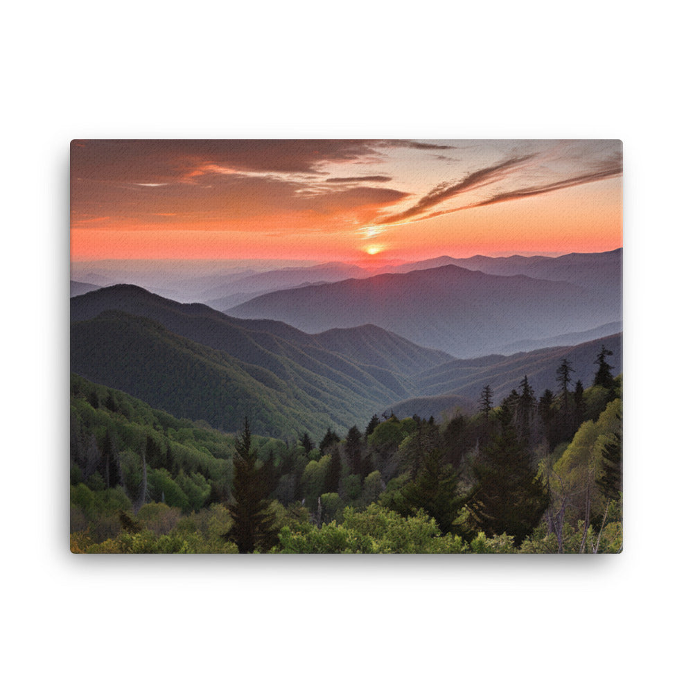 Great Smoky Mountains canvas - Posterfy.AI