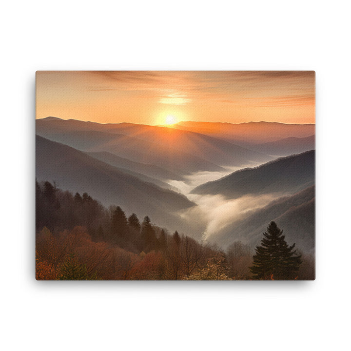 Great Smoky Mountains canvas - Posterfy.AI