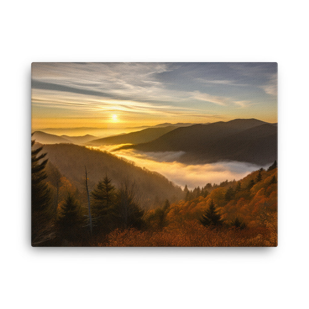 Great Smoky Mountains canvas - Posterfy.AI