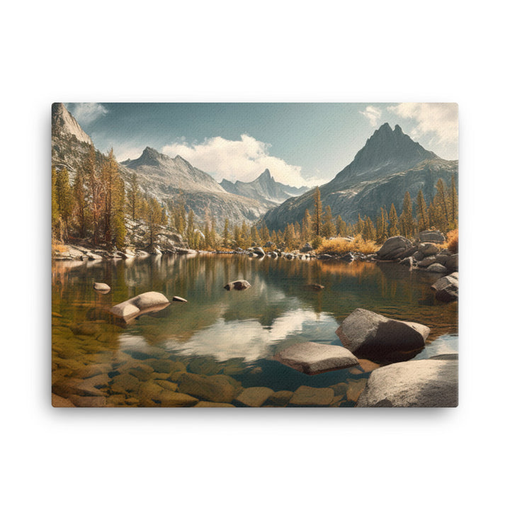 Yosemites Pristine Alpine Lakes canvas - Posterfy.AI