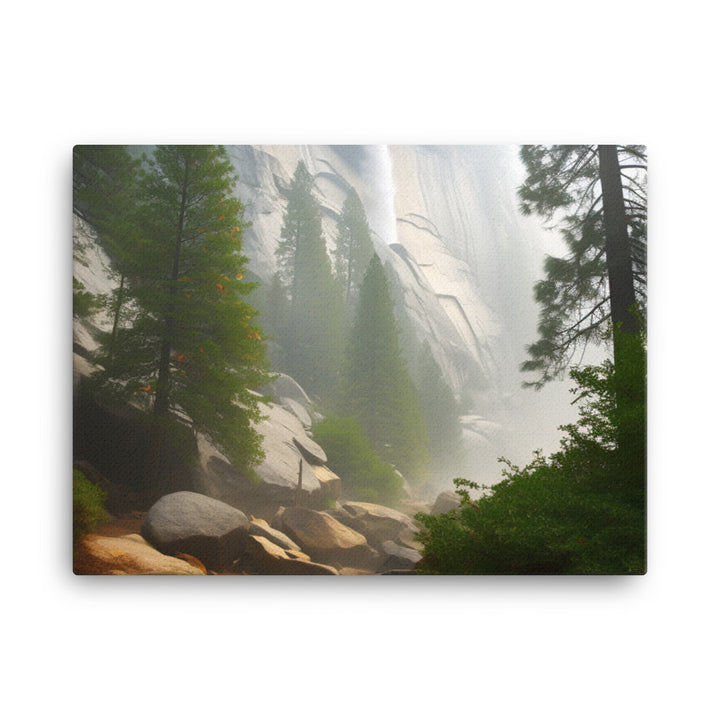 Vernal Fall in Yosemite canvas - Posterfy.AI