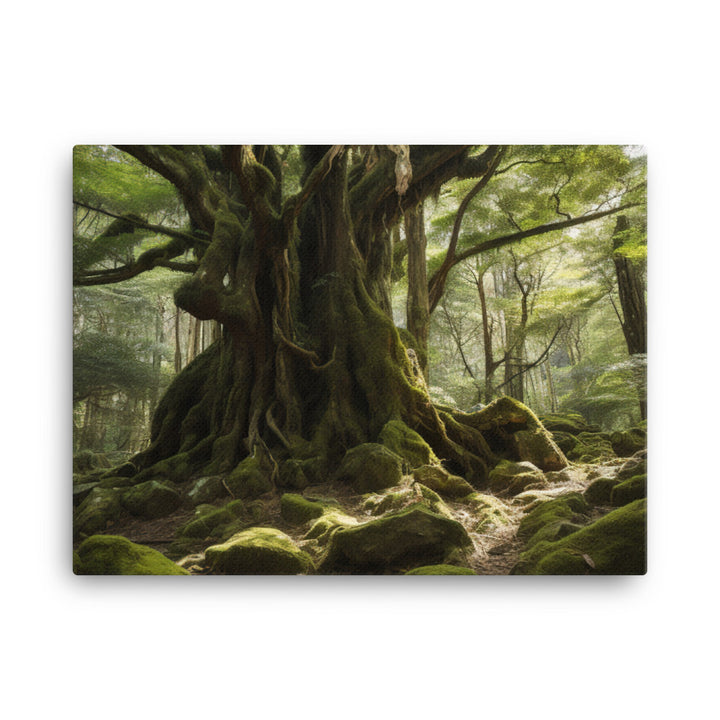 Yakushimas Majestic Yakusugi Cedar Trees canvas - Posterfy.AI