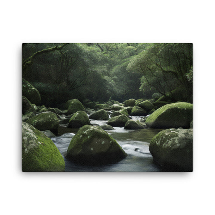 Yakushimas Forest Streams canvas - Posterfy.AI