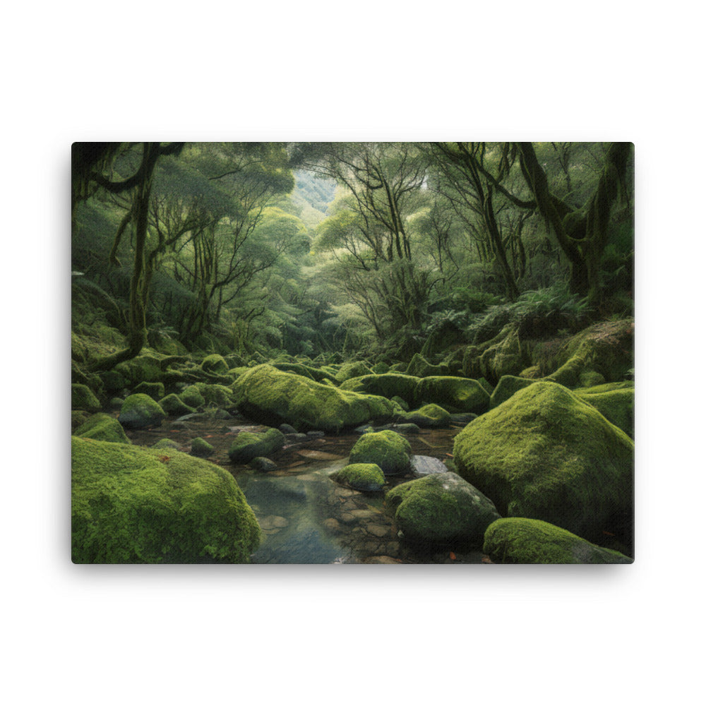 Verdant Beauty of Yakushima canvas - Posterfy.AI