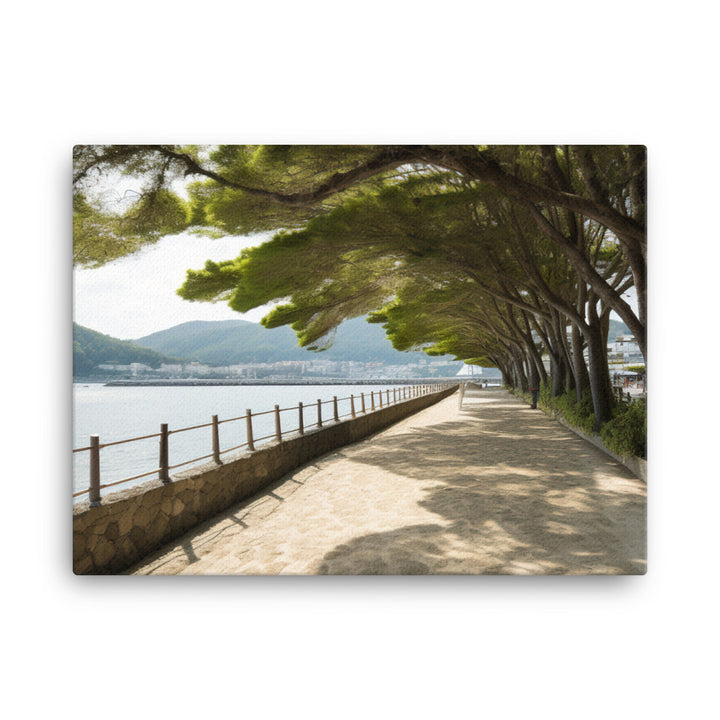 Stroll Along Amanohashidates Promenade canvas - Posterfy.AI