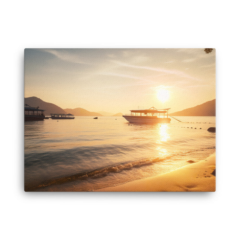 Golden Hours at Amanohashidate canvas - Posterfy.AI