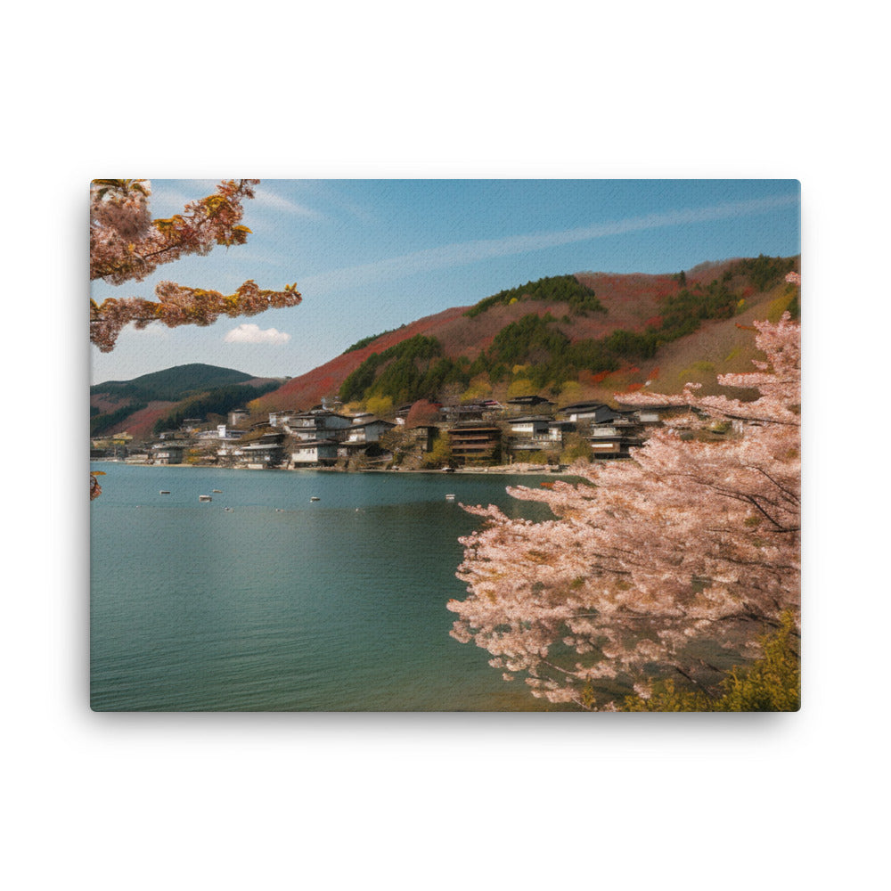 Amanohashidates Blossoms and Colors canvas - Posterfy.AI
