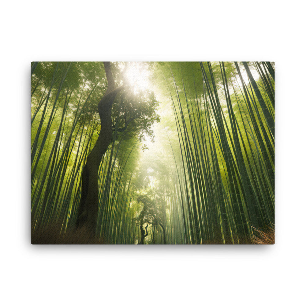 Arashiyama Bamboo Groves Serenity canvas - Posterfy.AI