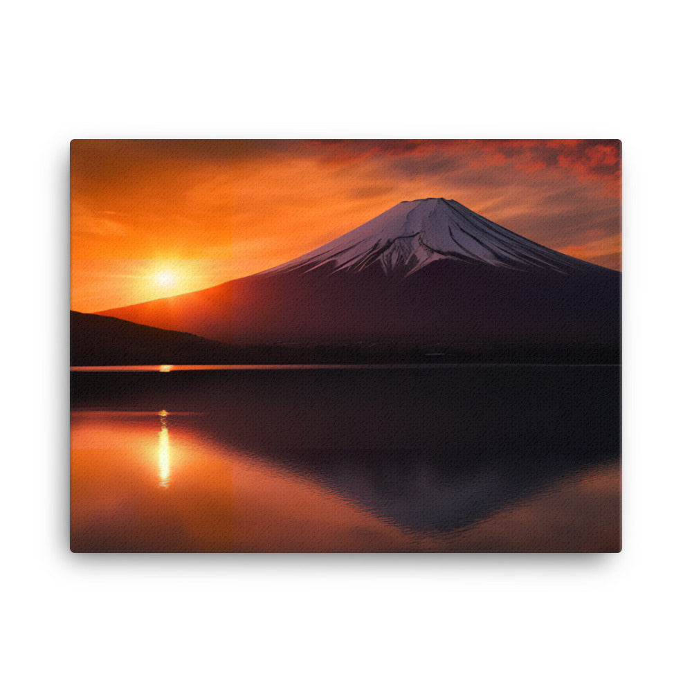 Sunset Splendor at Mount Fuji canvas - Posterfy.AI