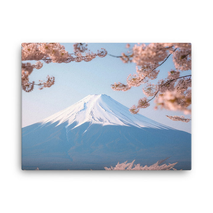 Enveloped in Cherry Blossoms at Mount Fuji canvas - Posterfy.AI