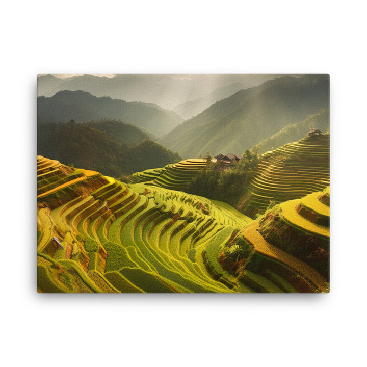 Beauty of Guilin Rice Terraces canvas - Posterfy.AI