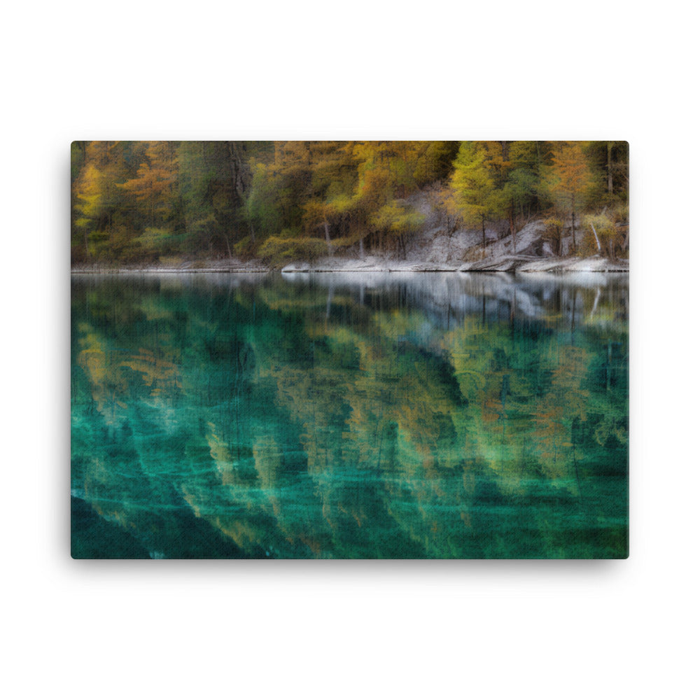 Jiuzhaigou Valleys Scenic Splendor canvas - Posterfy.AI