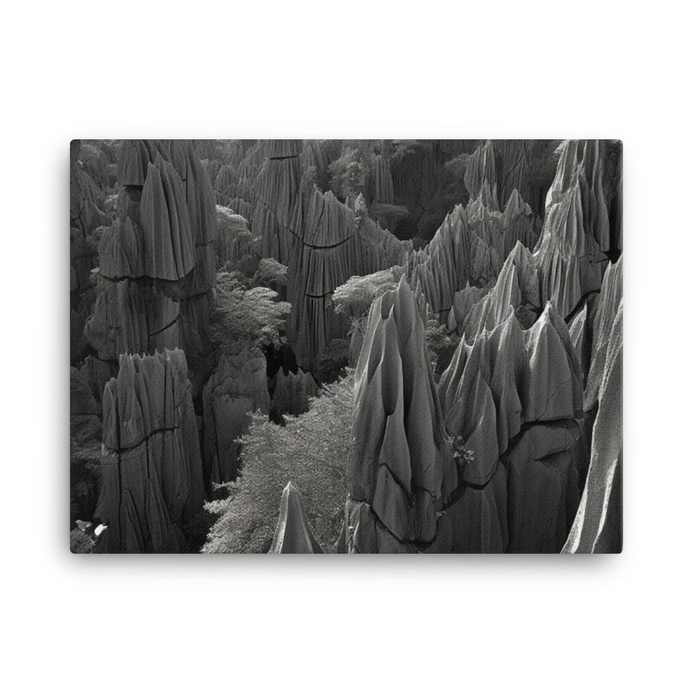 Shilin Stone Forest canvas - Posterfy.AI