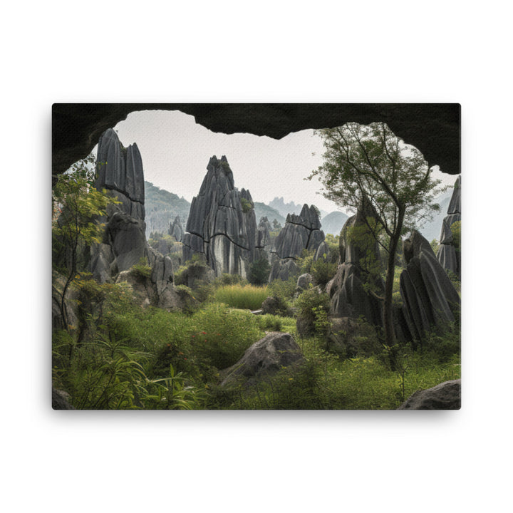 Shilin Stone Forest with Natural Archways canvas - Posterfy.AI