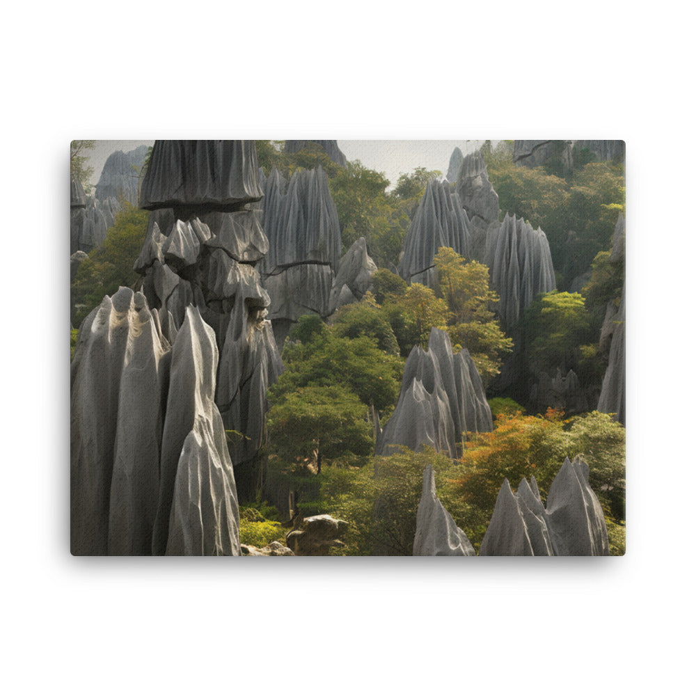 Majesty of Shilin Stone Forest canvas - Posterfy.AI
