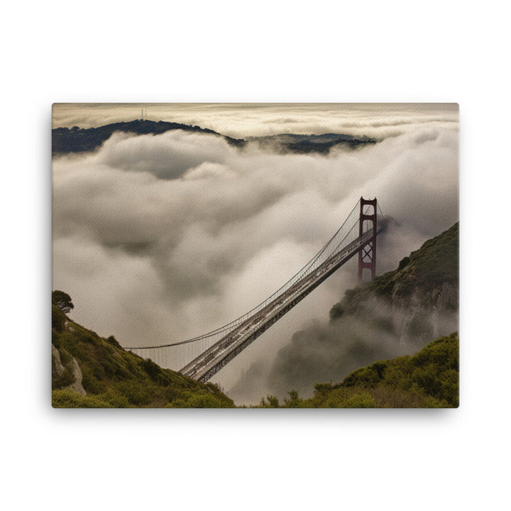 Heavenly Bridge in the Clouds canvas - Posterfy.AI