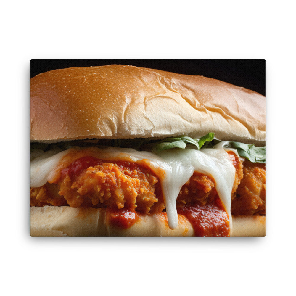 Classic Chicken Parmesan Hero canvas - Posterfy.AI
