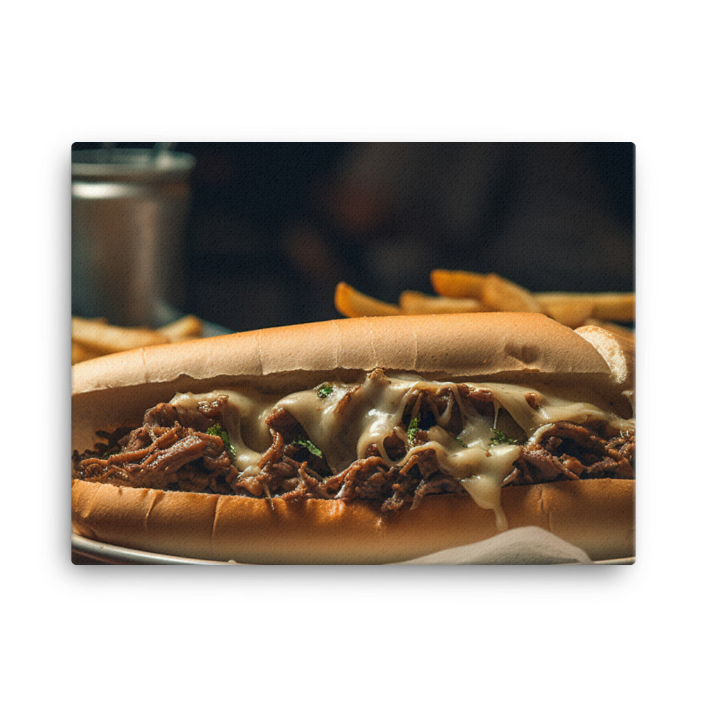 The Perfect Philly Cheesesteak Combo canvas - Posterfy.AI