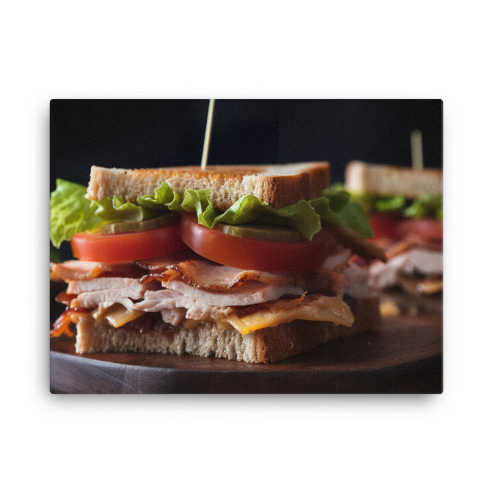 The Classic Club Sandwich canvas - Posterfy.AI