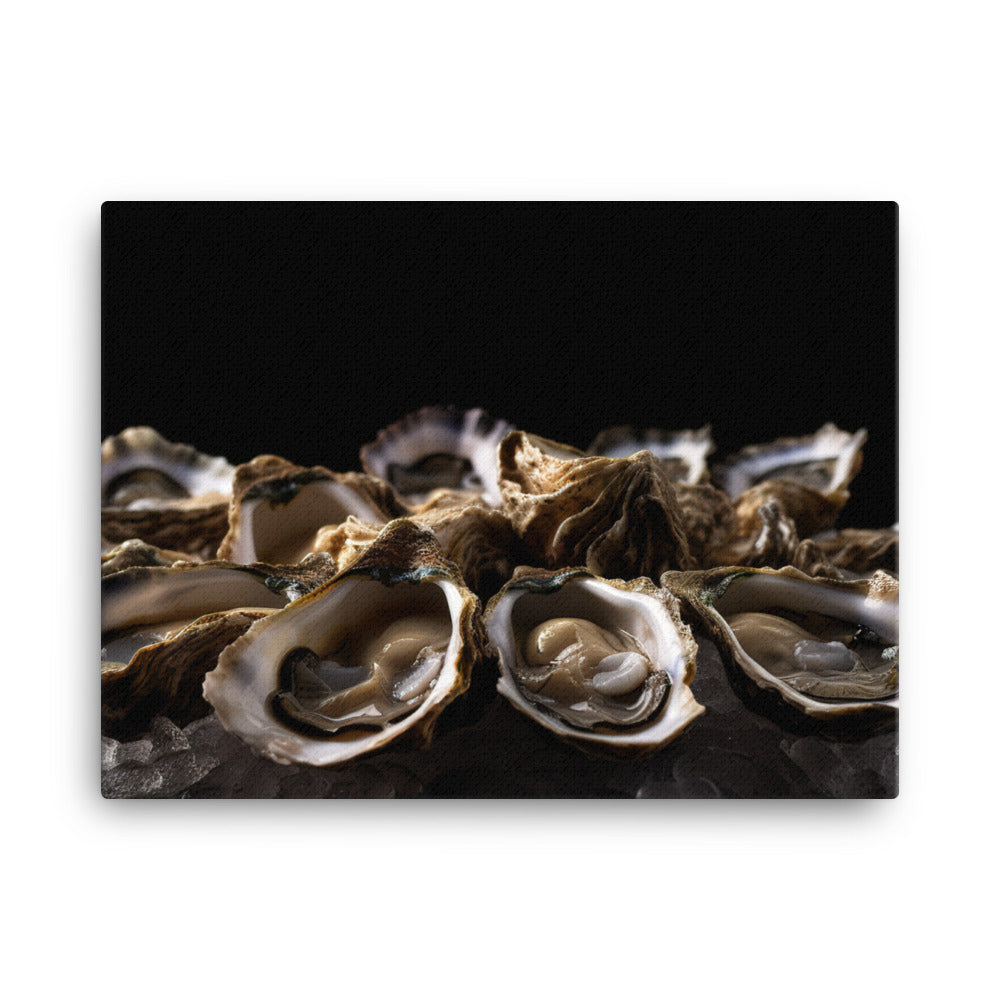 Sydney Rock Oysters on the Half Shell canvas - Posterfy.AI