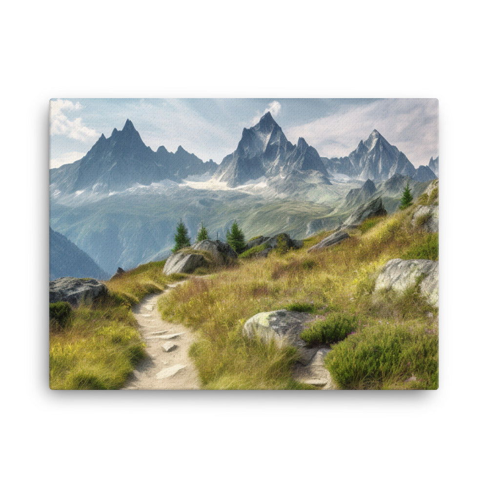 Majestic Mountains canvas - Posterfy.AI