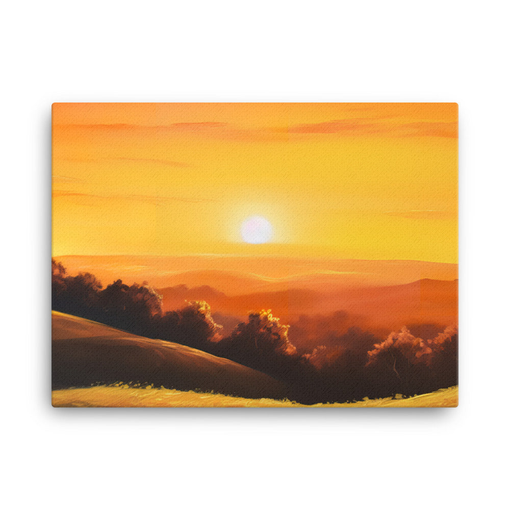 Evening Glow canvas - Posterfy.AI