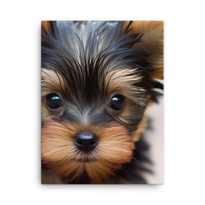 Yorkshire Terrier Pup Canvas - PosterfyAI.com