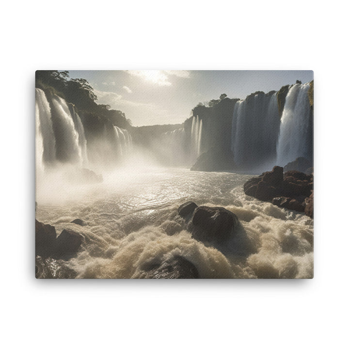 Power and Grace of Iguazu Falls canvas - Posterfy.AI