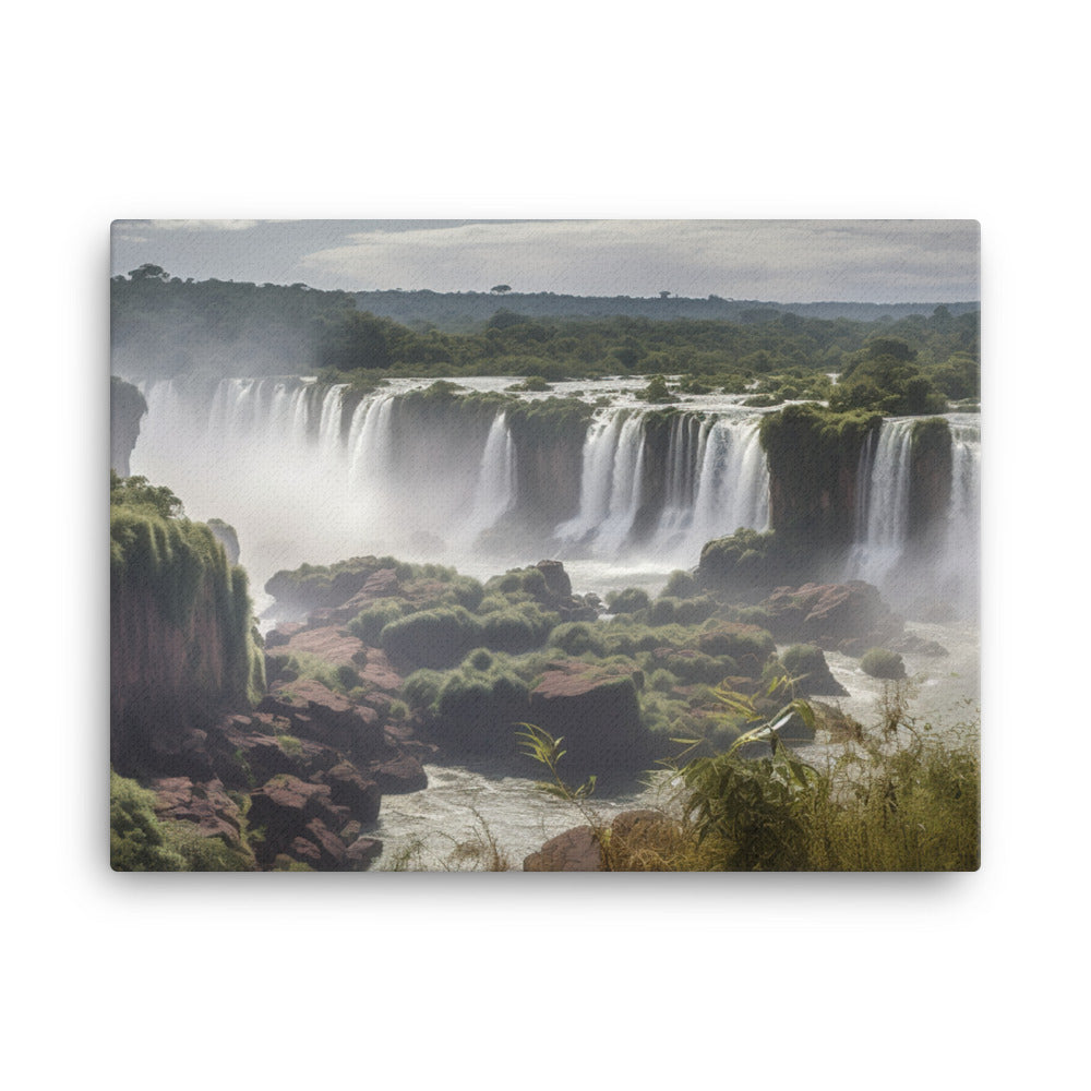 Breathtaking Biodiversity of Iguazu Falls canvas - Posterfy.AI