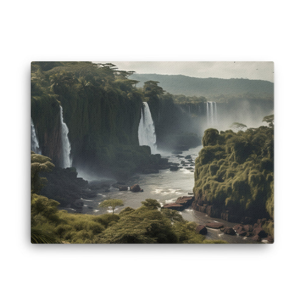 Breathtaking Biodiversity of Iguazu Falls canvas - Posterfy.AI