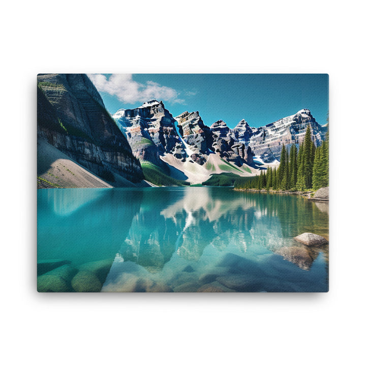 Beauty of Moraine Lake canvas - Posterfy.AI