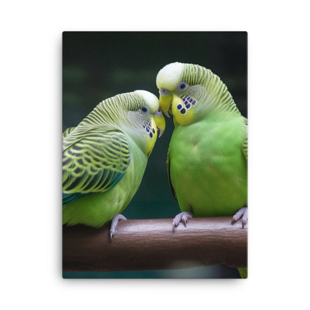 Budgerigar Canvas - PosterfyAI.com