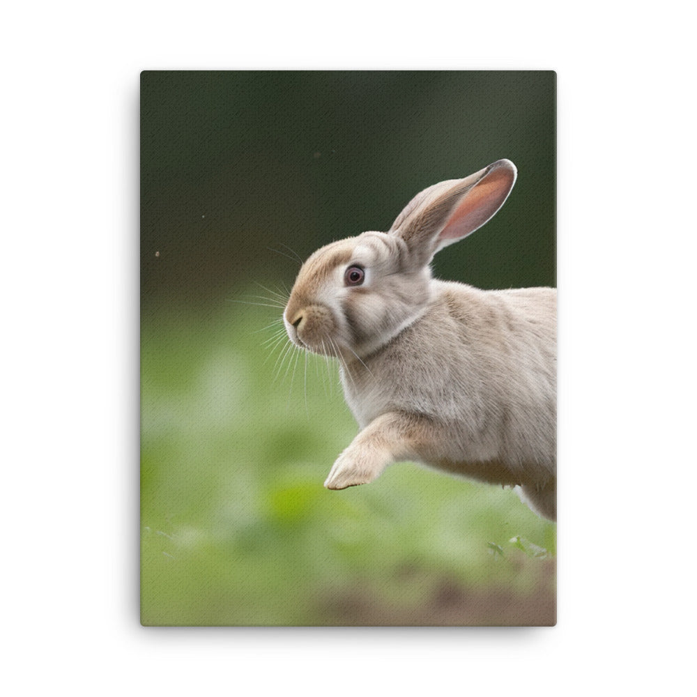 Playful French Lop Canvas - PosterfyAI.com