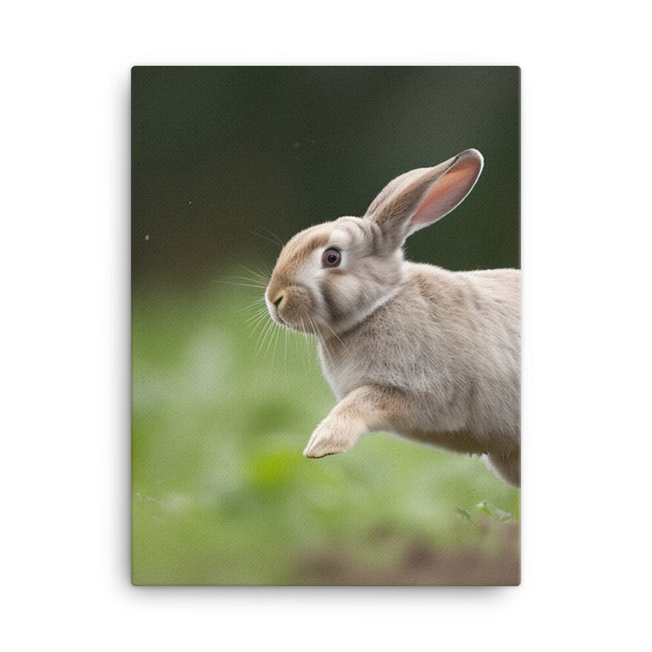 Playful French Lop Canvas - PosterfyAI.com