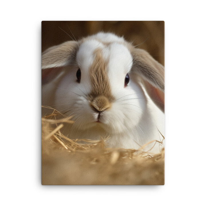 Mini Rex Bunny Canvas - PosterfyAI.com