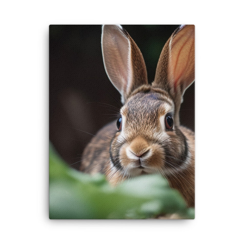 Mini Rex Bunny Canvas - PosterfyAI.com