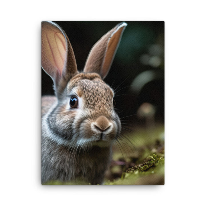 Mini Rex Bunny Canvas - PosterfyAI.com