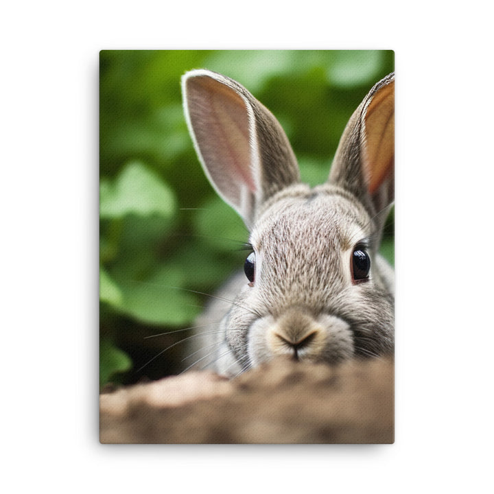 Mini Rex Bunny Canvas - PosterfyAI.com