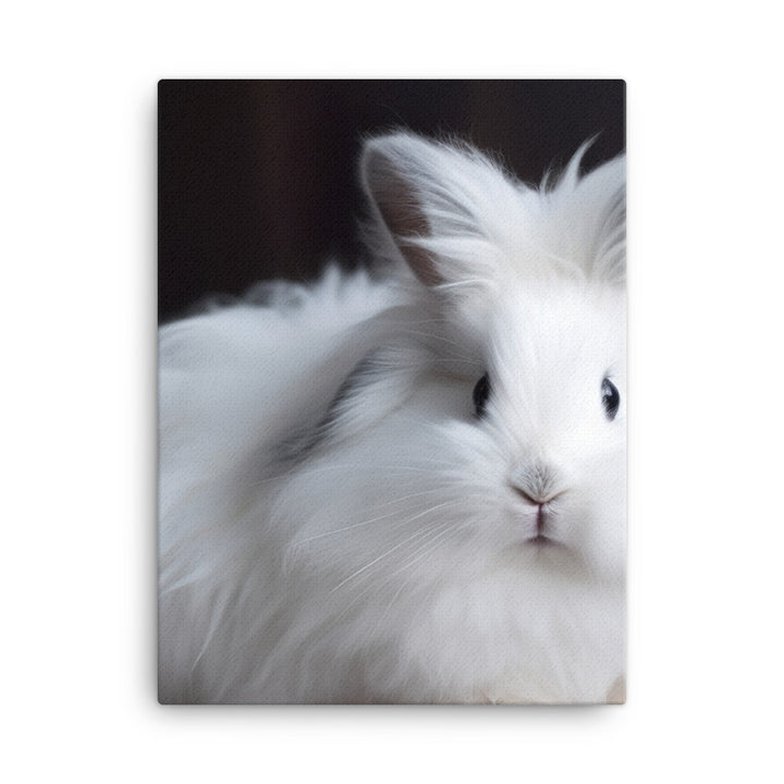 Lionhead Bunny Canvas - PosterfyAI.com