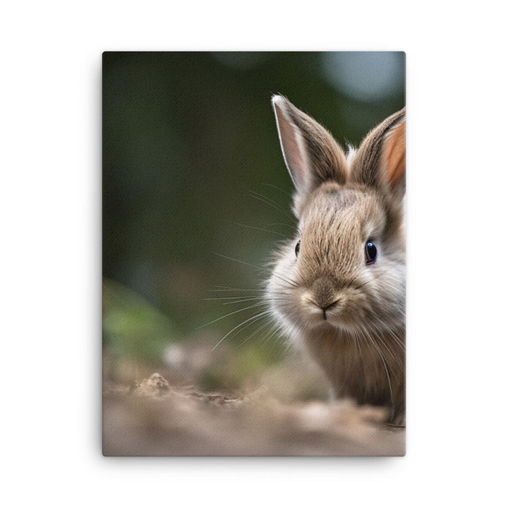 Lionhead Bunny Canvas - PosterfyAI.com