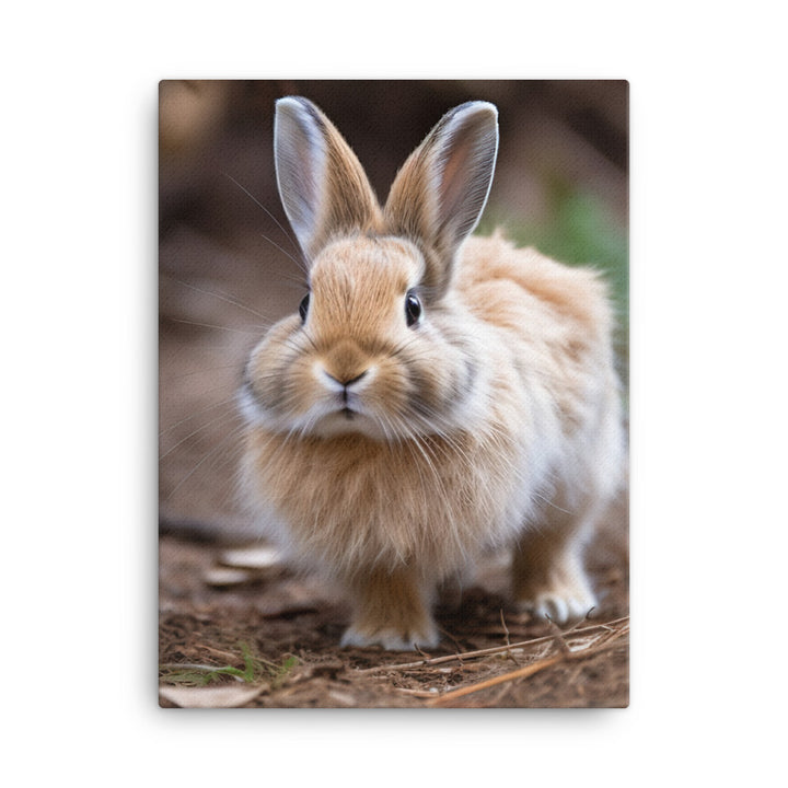 Lionhead Bunny Canvas - PosterfyAI.com