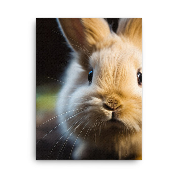 Lionhead Bunny Canvas - PosterfyAI.com