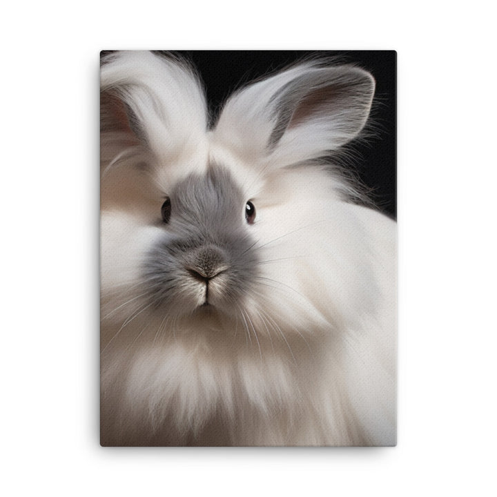 Gorgeous Lionhead Bunny Canvas - PosterfyAI.com