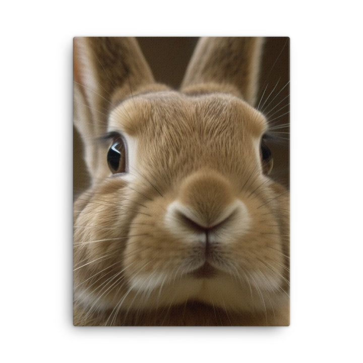 Flemish Giant Rabbits Canvas - PosterfyAI.com