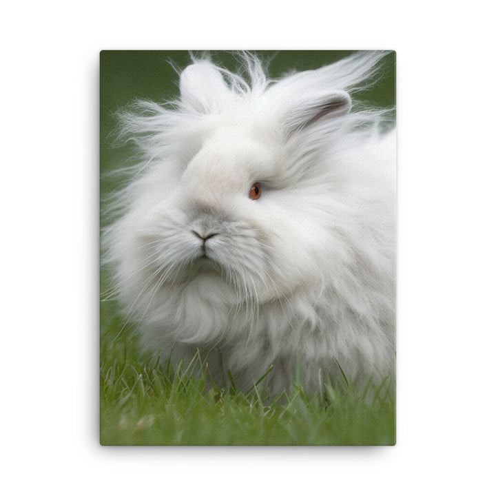 Fluffy Bunny Canvas - PosterfyAI.com