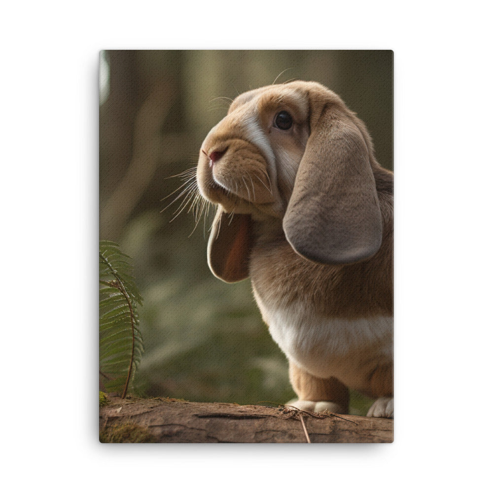 English Lop in Nature Canvas - PosterfyAI.com