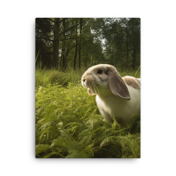 English Lop in Nature Canvas - PosterfyAI.com