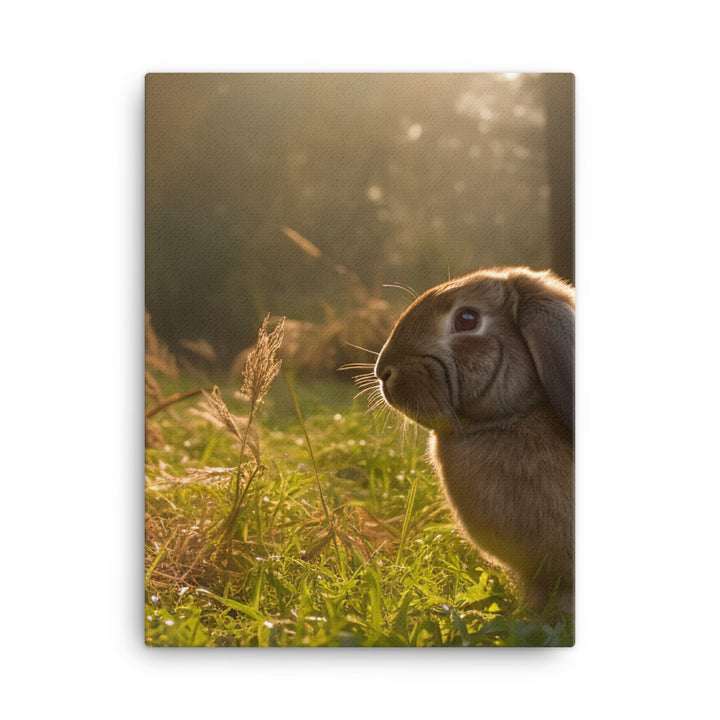 English Lop in Nature Canvas - PosterfyAI.com